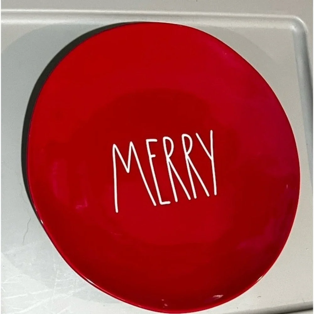 Rae Dunn Merry Christmas Holiday Plate  11